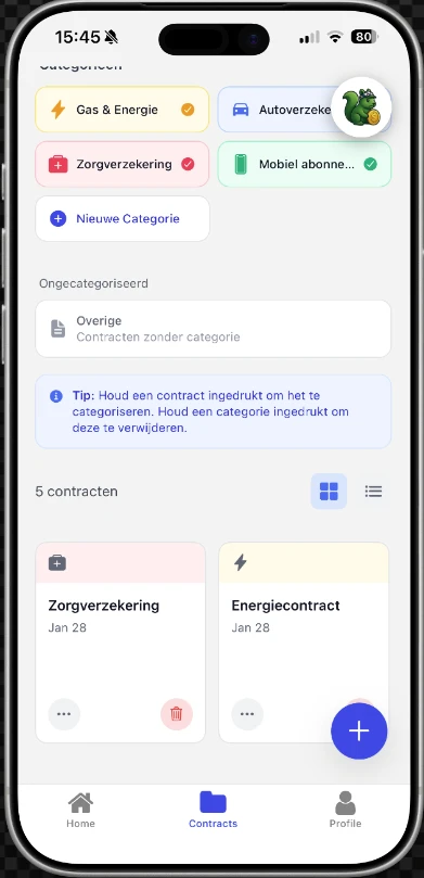 Veilige Contractenopslag & Organisatie